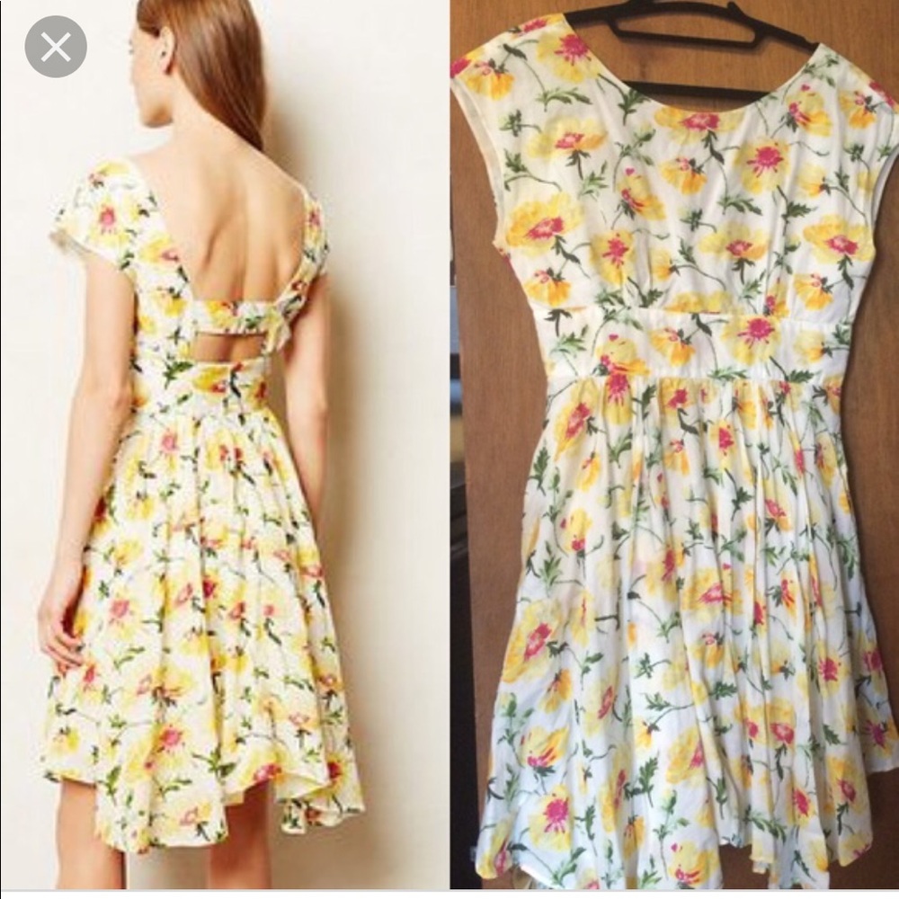 Anthropologie floral dress from brand LiL